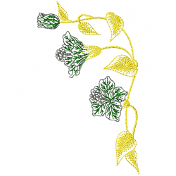Flowers And Tree Embroidery Design 1 Flowers And Tree Embroidery Design 1